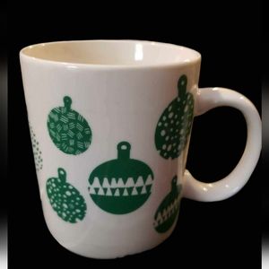 2016 Starbucks Green Ornaments Christmas Holiday 12oz Coffee Mug